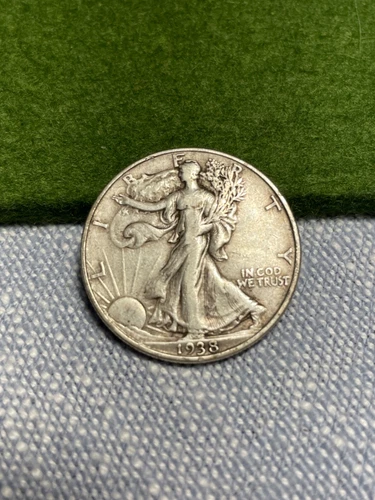 (#100143) Walking Liberty Half Dollar: 1938    VF+