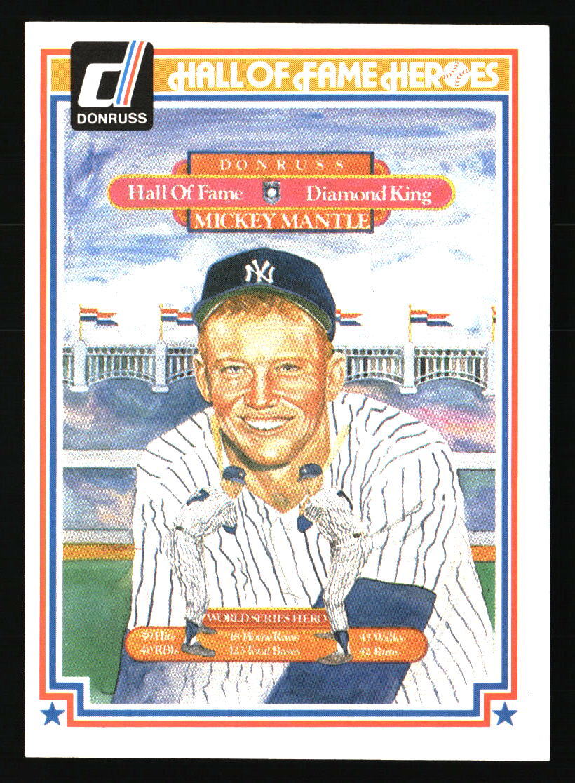 Mickey Mantle 1983 Donruss Hall of Fame Heroes #43 BASEBALL Card