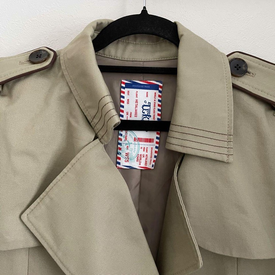 Hetalia Trench Coat L Size Manga Anime Movie Game Voice Actor Hidekazu