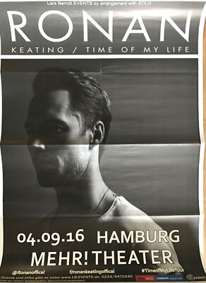 RONAN KEATING 2016 HAMBURG - orig. Concert Poster - Konzert Plakat - DIN A1  F/U