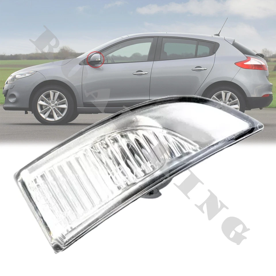 1x Clignotant Rétroviseur Pour Renault Megane 3 Laguna Scenic Gauche 261656470R - Photo 2/4