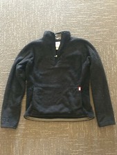 North Face Women's S Black Osito Fleece Quarter 1/4 Zip Sweatshirt