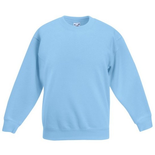 Fruit of the Loom Kids Sweatshirt Boys Girls Childrens Crew Neck Pullover Jumper - Picture 11 of 13