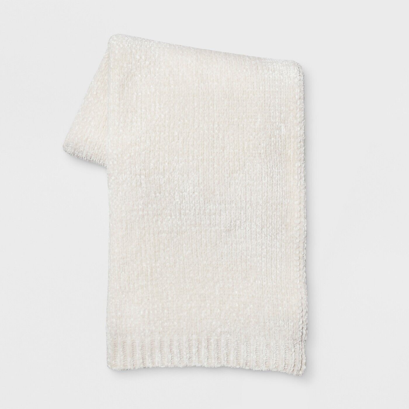 PROJECT 62 Shine Chenille Throw Blanket Cream 50x60 For Sale Online