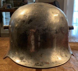 Possible WW1 Austro-Hungarian STAHLHELM HELMET, NO LINER - Markings Afghanistan