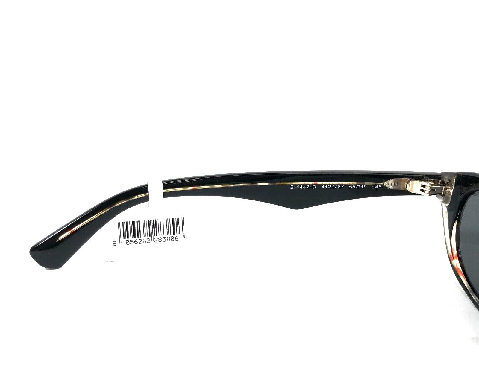 Burberry Sunglasses Frames B4447-D 4121/87 Black Nova Check with Gray Lenses thumbnail 11