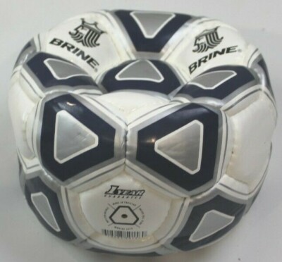 Brine Attack Size 3 Soccer Ball Made in Pakistan Navy/Silver/White NEW