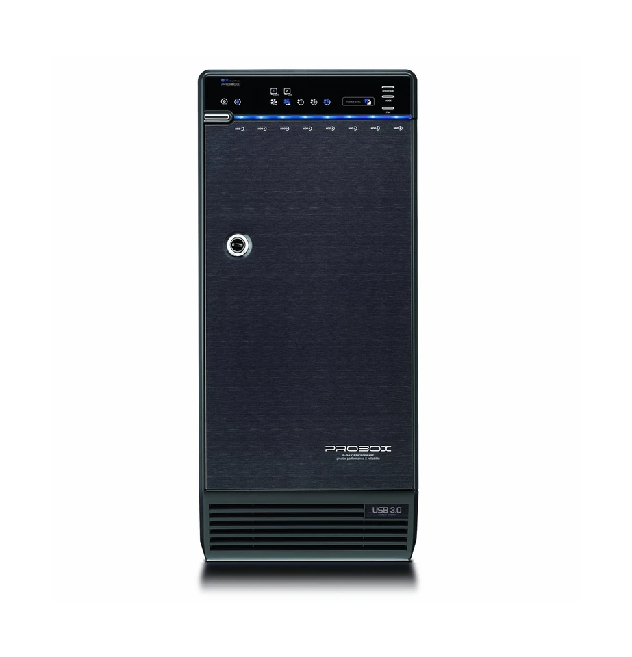 Mediasonic PROBOX 8 Bay 3.5-inch Hard Drive Enclosure – USB 3.0 & eSATA Su - Image 2 of 4