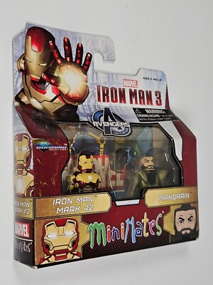 IRON MAN 3 MARK 42 & THE MANDARIN MARVEL MINIMATES TRU EXCLUSIVE