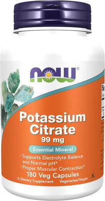 Supplements, Potassium Citrate 99 Mg, Supports Electrolyte Balance and Normal Ph