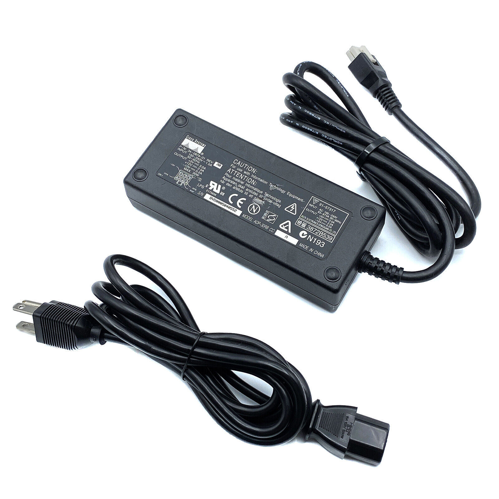 smuggling Sunburn courage Genuine Cisco AC Adapter For 1700 1720 1721 1711 1751 Router Charger 30W  w/PC | eBay