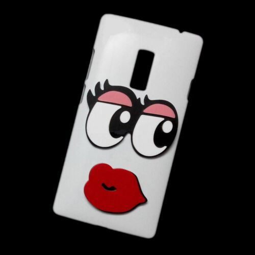 Case For OnePlus 2 3 3T 5 5T X One 3D Cute Lips Eye Back Hard Phone Skin Cover - Picture 1 of 2