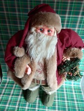 Vintage OLD SANTA CLAUS 36" Tall Christmas Decor