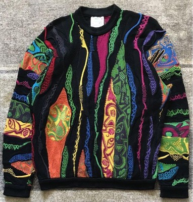 COOGI] Vintage 3D Knit [1990s-] Super Rare multicolor SIZE S 