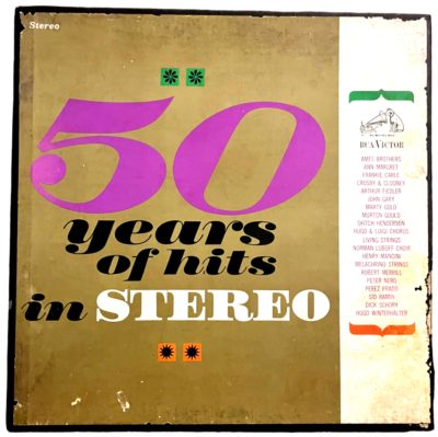 50 Years of Hits in Stereo - Box Set of 5 Vinyl LPs - RCA Label