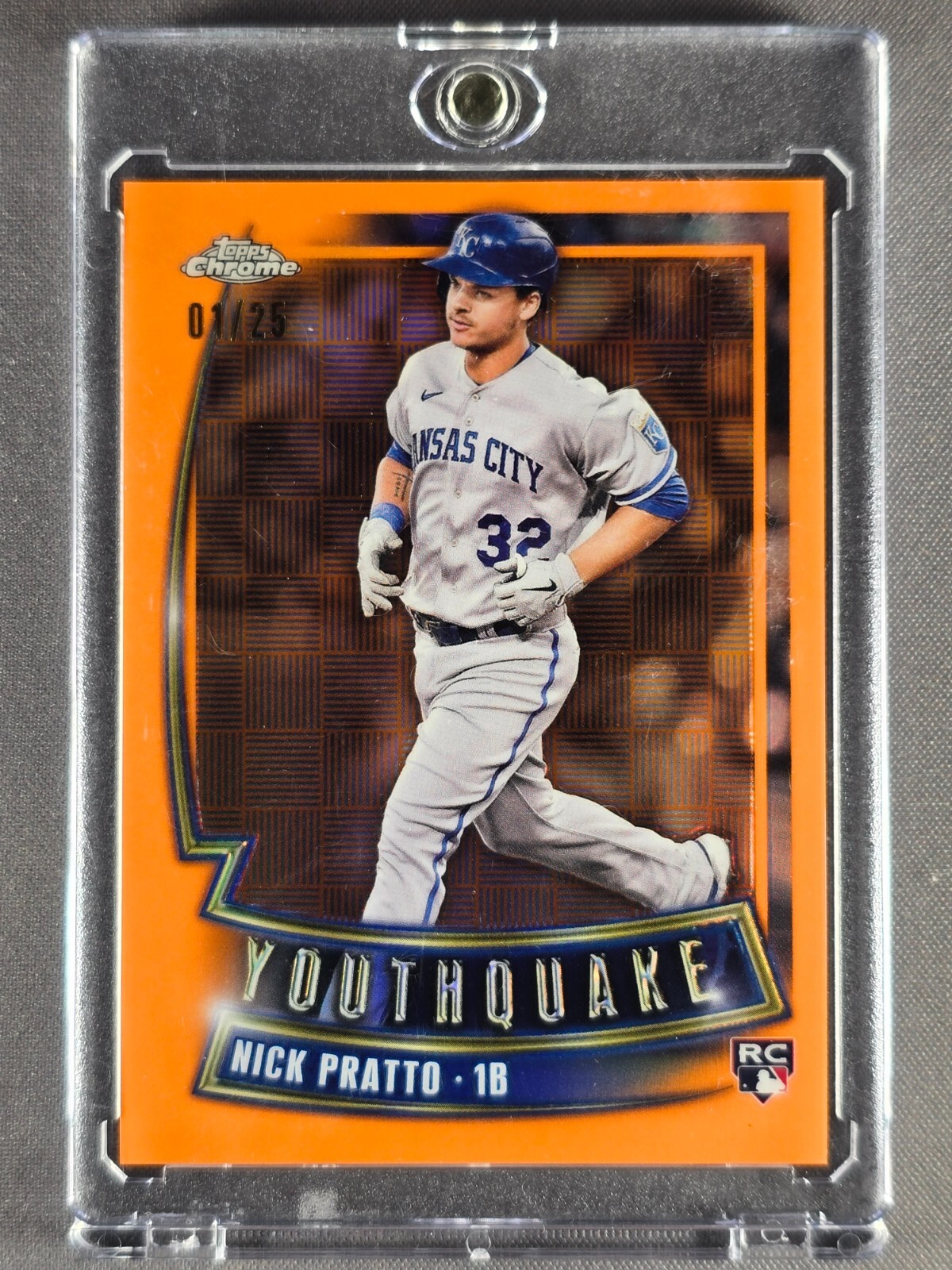 2023 Topps Chrome Youthquake #YQ-44 Nick Pratto /25 Orange Refractor