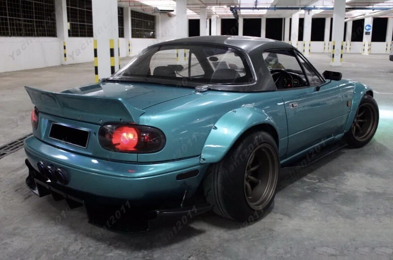 FRP PD RB BodyKit(Lip,Fender,Wing Spoiler) For 89-97 Mazda Miata MX5 NA - Image 4 of 4