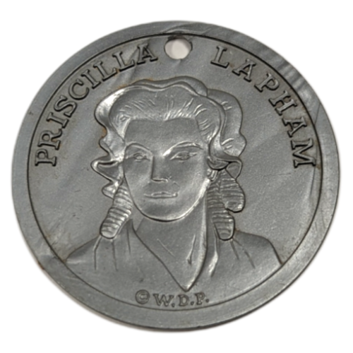 Walt Disney Productions Sons of Liberty Priscilla Lapham Plastic Coin Armour 