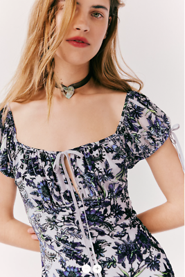 fawna floral burnout midi dress Free People Velvet Floral Burnout Midi Dress in Black