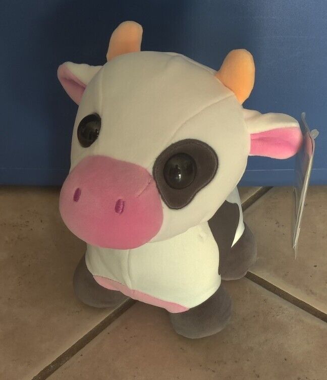 Adopt Me! Pets Cow Plush Animal with Roblox Virtual Code New with Tags 2023