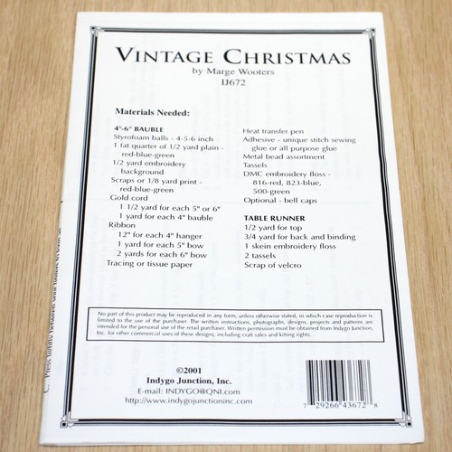 Indygo Junction Vintage Christmas by Marge Wooters #IJ672 - Picture 2 of 2