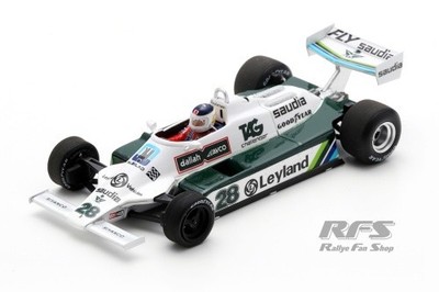 Williams FW 07B Carlos Reutemann Winner Formel 1 Monaco 1980 1:43 Spark 6993