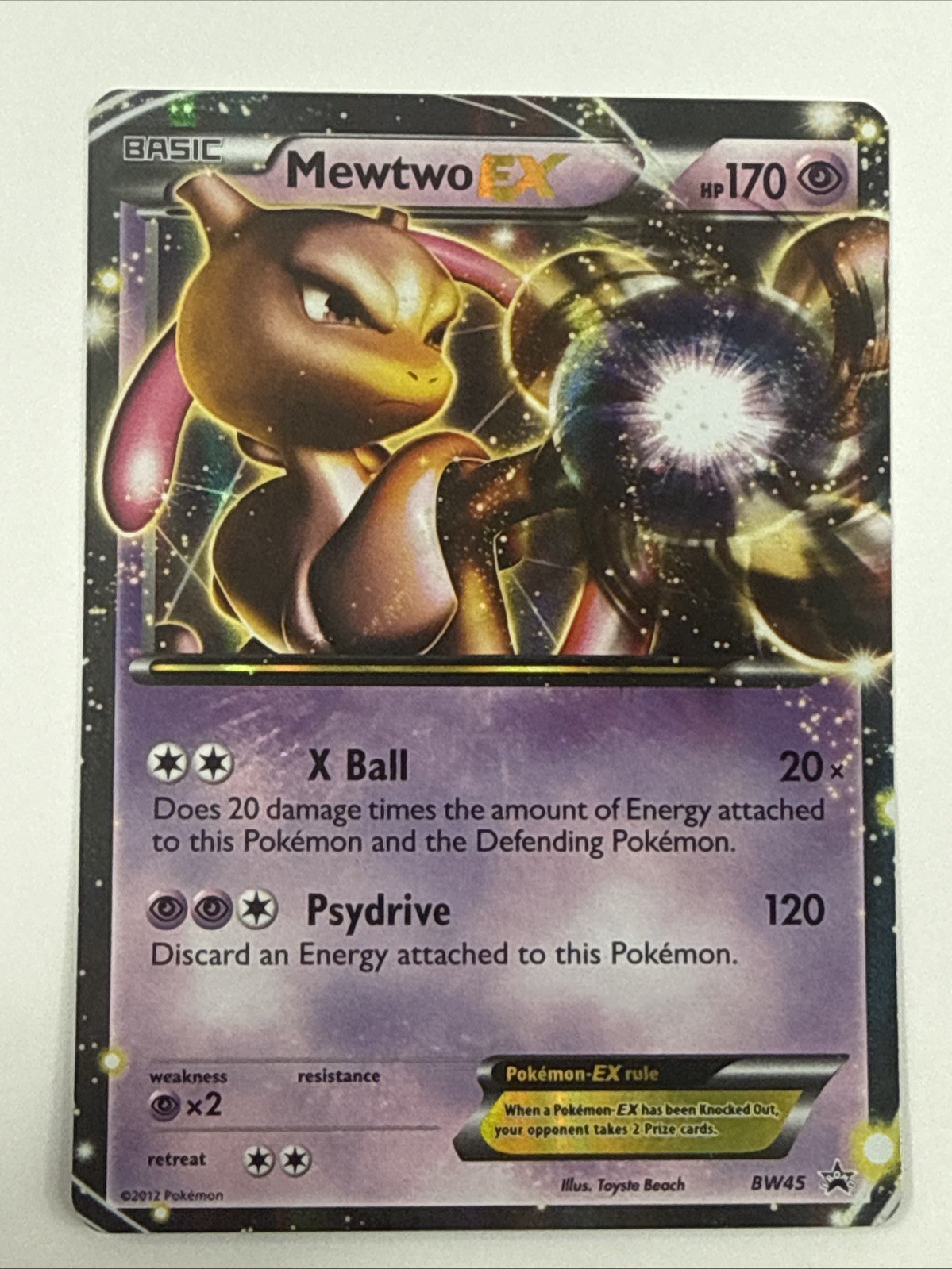 Mewtwo EX - BW45 - Pokemon Black & White Promo Ultra Rare Card NM/LP