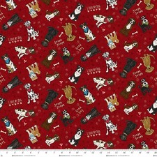 Cotton Home is Where the Dog is Puppies Pets Fabric Print by Yard D763.97