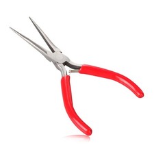 Dykes Needle Nose Pliers Extra Long Plier (6-Inch) Red 