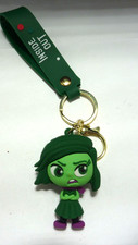 Disney Inside Out Disgust 3D PVC Bags Hanger Pendant Keychains Key Ring