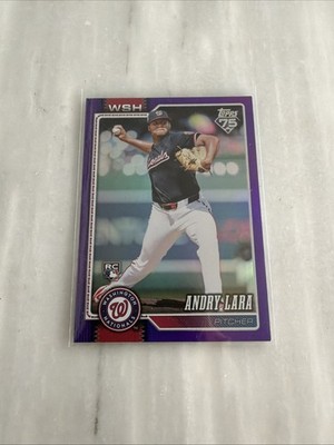 Andry Lara 2026 TOPPS SERIES 1 PURPLE RAINBOW FOIL ROOKIE PARALLEL /250 NATS