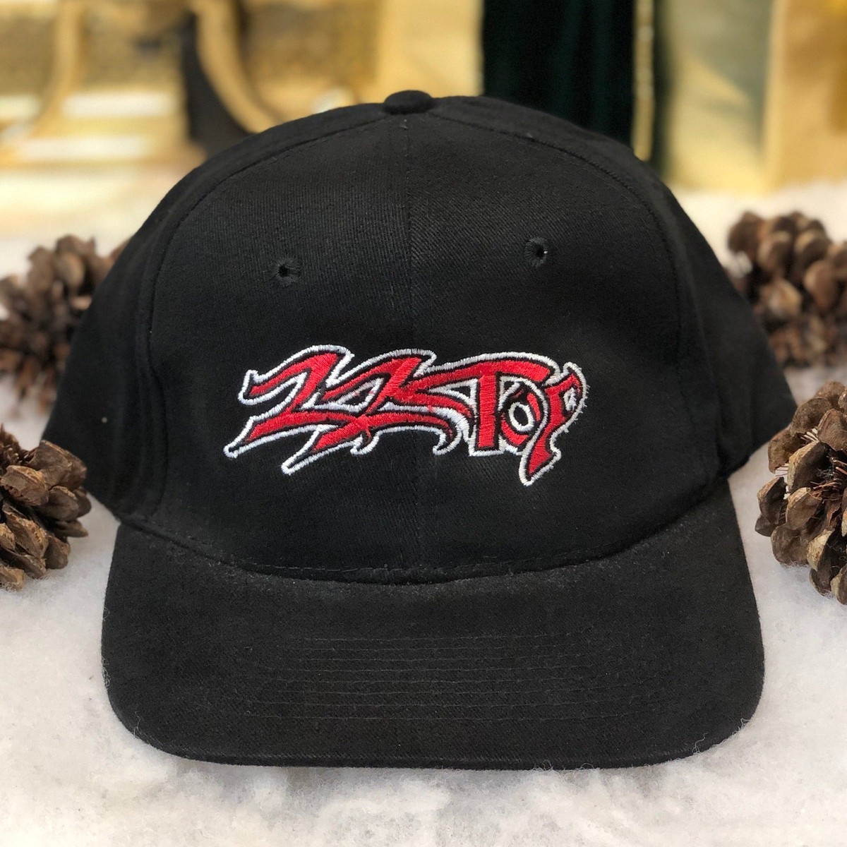 Vintage 90s ZZ Top Rhythmeen Album Rock Band Snapback Hat Cap