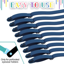 9 Pcs Kids Glasses Strap with Snap Button Elastic Adjustable Eyeglass Band No...