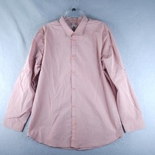 Chef Works Mens Chef Shirt Large Pink Urban Collection Lightweight Long Sleeve