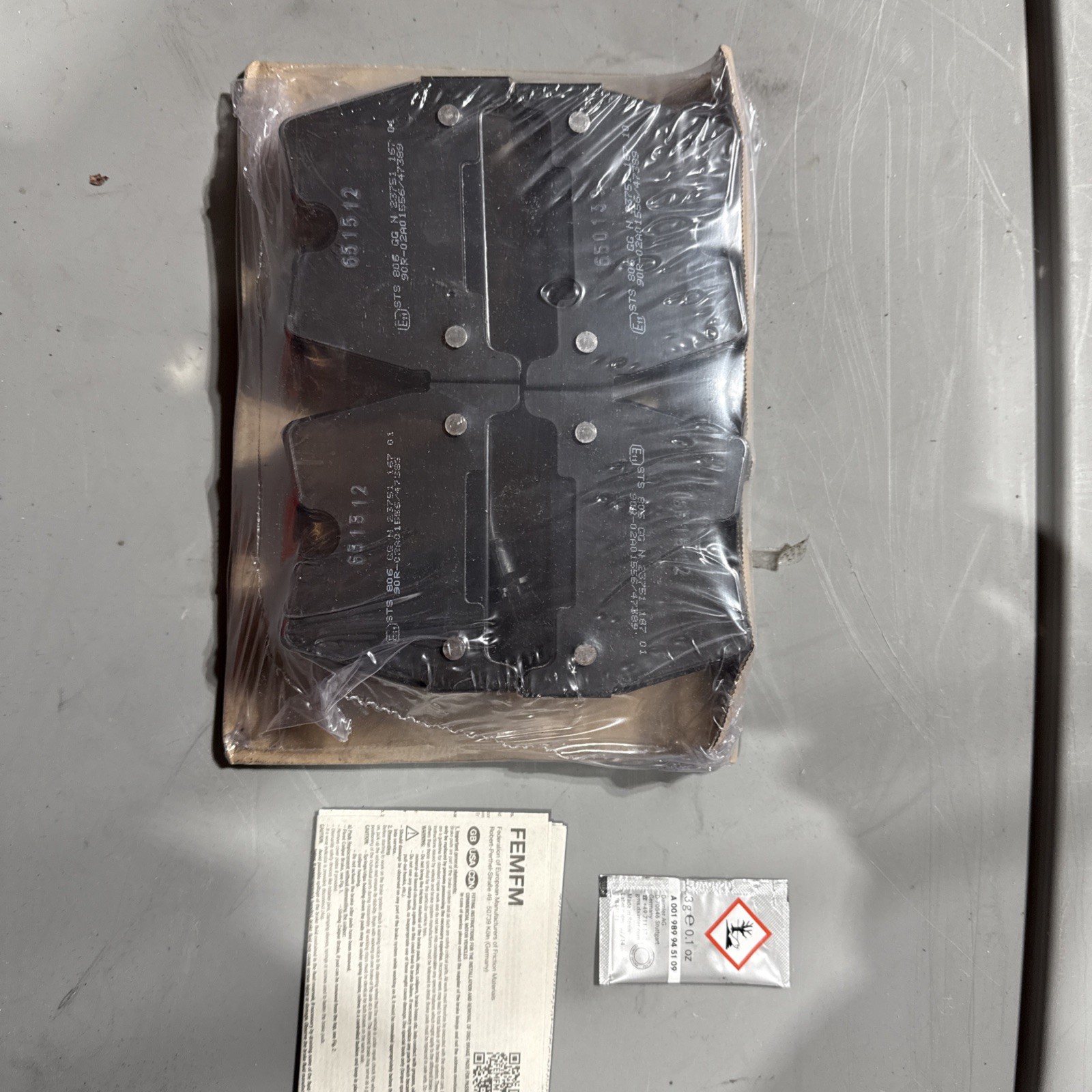 AUDI R8 FSI 5.2 QUATTRO 2015-2023 FRONT BRAKE PADS SET of 8 pads PR: 1LA OR 1LJ