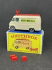 Lesney Matchbox 62 Custom TV Service Radio Rental Grey Wheels Repro Box.