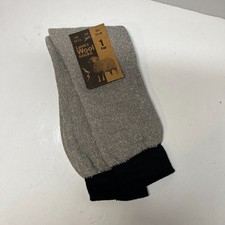 Lambs Wool Socks Men's US 10-13 UK 6-11 EU 43-46 Light Brown Moisture Wicking
