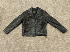 Hein Gericke Echt Leder 42w Womens Biker Leather Jacket with Fringe - Used