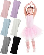 6 Pairs Dance Leg Warmers Kids Girls Toeless Ballet Knit Ankle Socks Warm