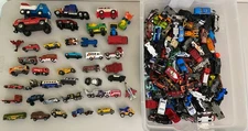 Huge Lot Hot Wheels Matchbox Toy Diecast Cars Assorted Mixed Models 16lb Vintage