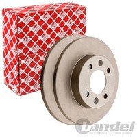 2X Febi Bremsscheiben Ø238Mm Vorne Passend FÜR Dacia Logan Sandero Renault 19