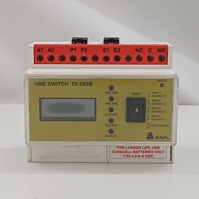 EAPL TS-203B Zeitschaltuhr 4 Programme 12V AC Neu Open Box