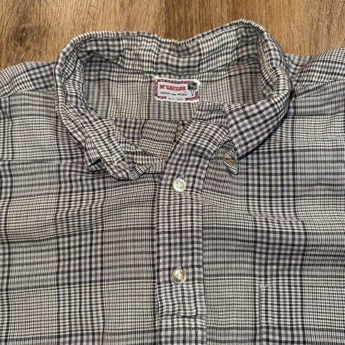 Vtg 50s 60s McGregor Shirt Mens 765 Wash and Wear MCM Mod Tunic Pullover Large - Picture 8 of 14