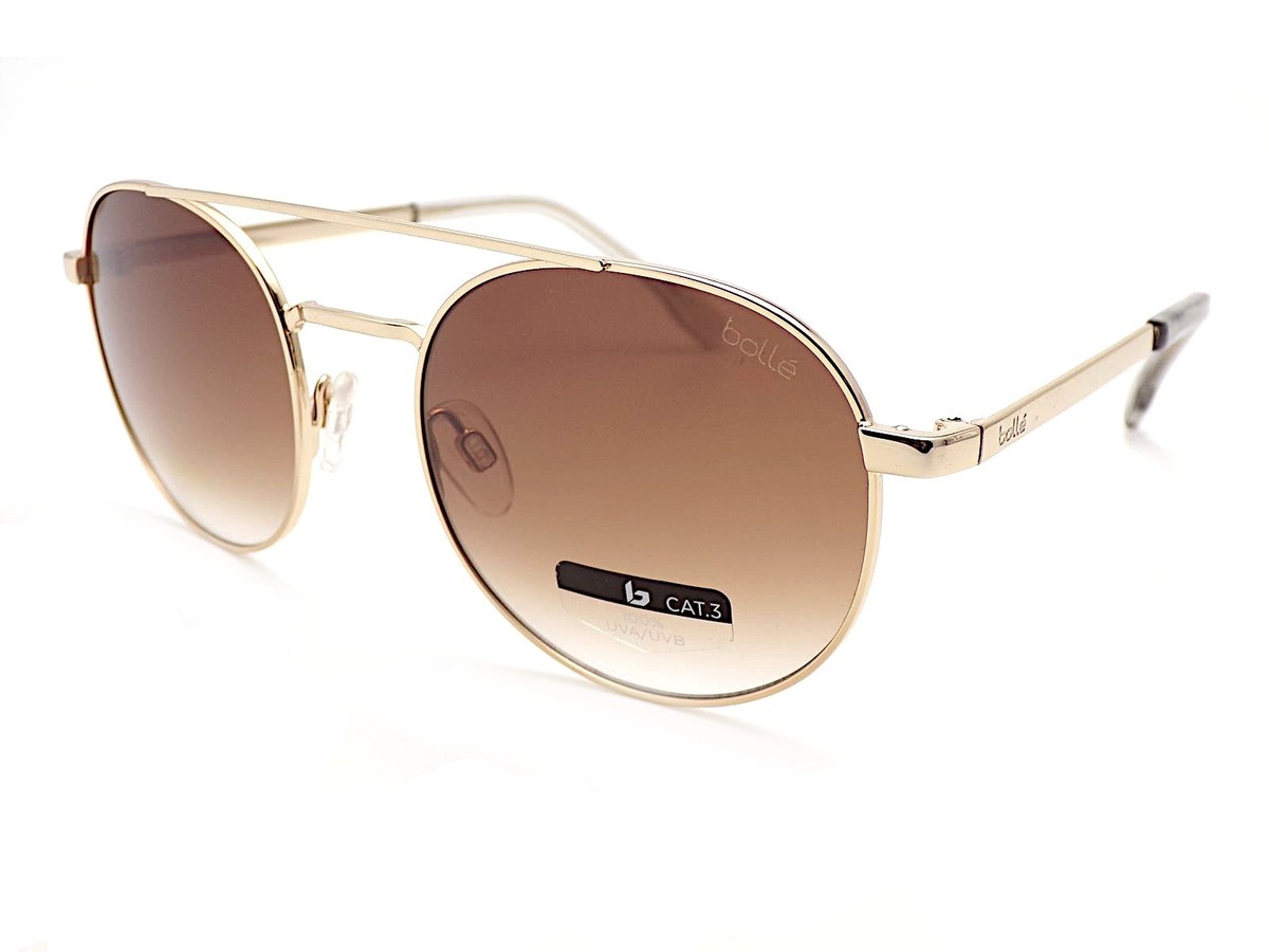 Bolle Ova Round Sunglasses Shiny Gold with Brown Gradient  display picture 3