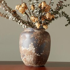 Smiletag Rustic Vase for Home Decor, Farmhouse Terracotta Vases, Stone Vases,...