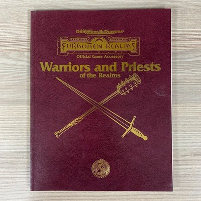 ADVANCED DUNGEON'S & DRAGONS FORGET REALMS WARRIORS AND PRIESTER OF THE REAL