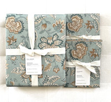 Pottery Barn BROOKE FLORAL PRINTED Duvet Full Queen  2 Standard Shams Multi NWT