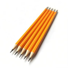 6 pcs pencils for school students, kids writing homework