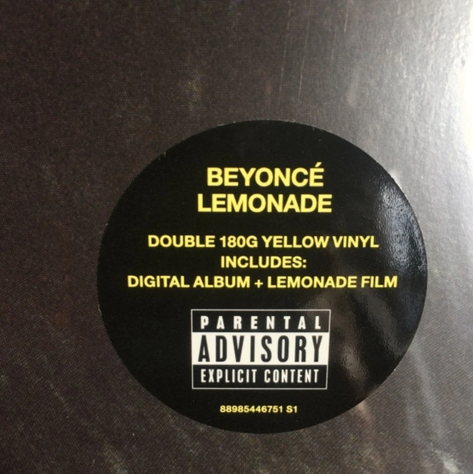 Beyoncé- Lemonade, 2017 Yellow 2LP Vinyl, New FACTORY SEALED Import - Image 3 of 3
