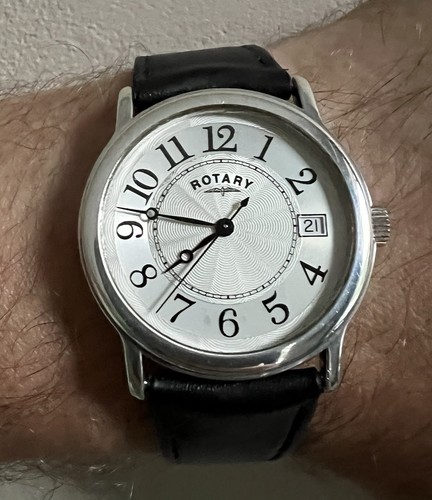 Rare Solid Silver Rotary Breguet Style Men Watch - Picture 10 of 20